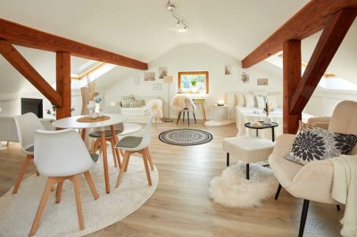 Charmante, helle 1-Zimmer-Dachgeschosswohnung mit Dachloggia und Klimaanlage