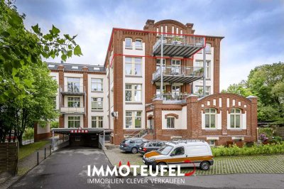 Über den Dächern von Chemnitz – energieeffiziente Loftwohnung mit Stil, Weitblick, Balkon und Fahrst