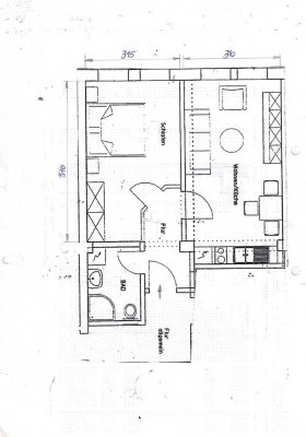 Renovierte 2-Zimmer Wohnung im Erdgeschoss in Pirna