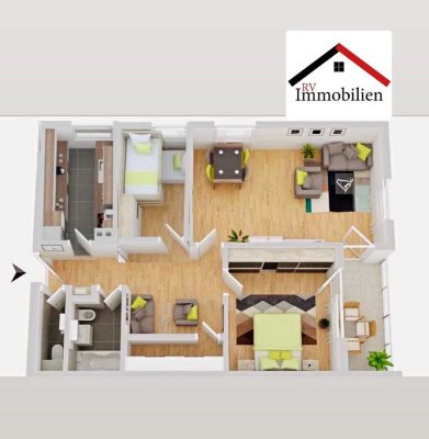 Geschmackvoll modernisierte 3,5-Zimmer-EG-Wohnung mit Charme in Mainaschaff