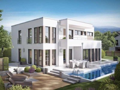 Das perfekte Designhaus mit Ausblick und Kellergeschoss