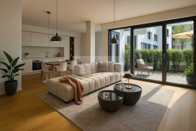 HafenCity pur: 3,5 Zimmer. Terrasse. Licht.