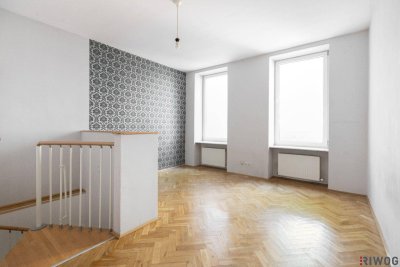 KOMPLETT ZUM SANIEREN II ALTBAU WOHNUNG MIT VIEL POTENTIAL AUF 2 EBENEN II HOFSEITIG II NÄHE S-BAHN STATION "GEISELBERGSTRASSE