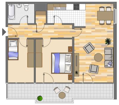 3-Zimmer-Wohnung in Ratingen West