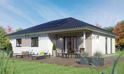 Bungalow 118 Qm mit Grundst. in Lahde  vom Bungalowspezialisten barrierefrei / FB / WP / PV- Anlage