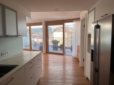 Penthousewohnung in Igls mit großer Dachterrasse und Blick auf die Nordkette