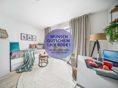 Wunschgutschein im Wert von 500 € geschenkt - Liebevoll eingerichtetes 1-Zimmer-Apartment!