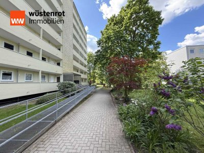 Gepflegte 3 Zi.-Wohnung mit großem Balkon im 1. OG mit Fahrstuhl in einer von Grün umgebenen Anlage