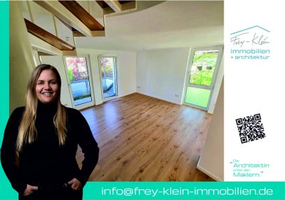 Freundliche, lichtdurchflutete Maisonette-Wohnung in ruhiger Doppelhaushälfte!