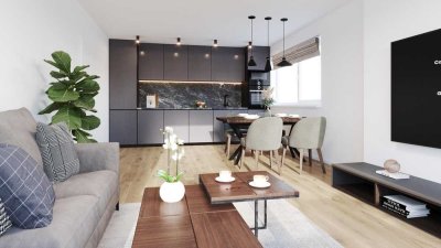 Moderne 3 Zimmer-Wohnung im Erdgeschoss mit eigenem Garten