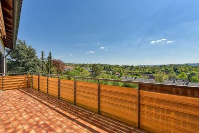 +++ Beste Süd-Hang-Aussichts-Lage - EG & UG - Süd-Balkon, Terrasse & Garten - inklusive Garage +++