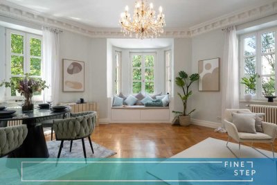 Exklusive und kernsanierte  Altbau-Wohnung mit Südterrasse am Maßmannpark – Münchens Maxvorstadt