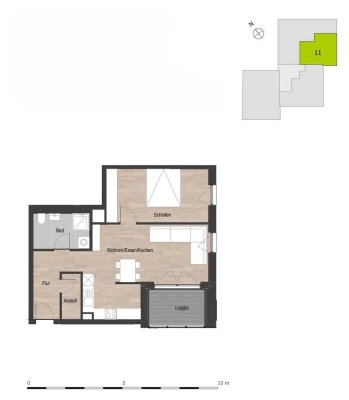 2.Obergeschoss - Wohnung 11