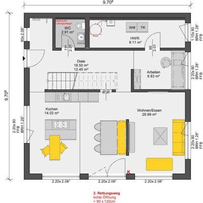 Große Neubau DHH in ruhiger Lage