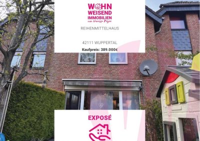 Reihenmittelhaus in Wuppertal zu verkaufen.