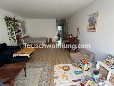 Tauschwohnung: Schöne 2 Zimmer Wohnung am Beethovenpark mit kl. Garten