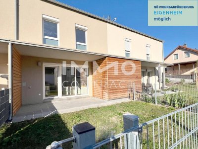 FAMILIENNEST mit GARTEN - *gefördert*4ZI - Reihenhaus mit viel Stauraum und 2Stellplätzen!