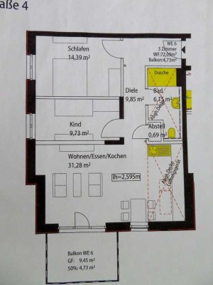3-Zimmer-Wohnung/Passivhaus in Göttingen