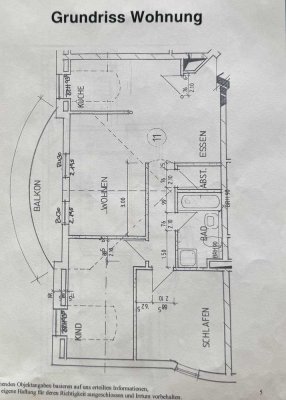 Freundliche 3-Zimmer-DG-Wohnung mit gehobener Innenausstattung mit Balkon und EBK in Petersberg