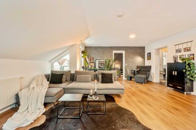 Stilvolle Maisonette mit Studio & Sonnenbalkon - Wohnen über den Dächern von Walldorf