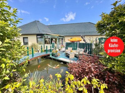 HORN IMMOBILIEN ++ Ueckermünde, Winkelbungalow mit separater Einliegerwohnung behindertengerecht