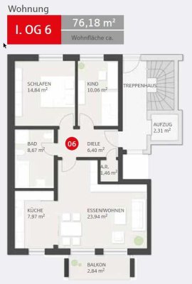 3 Zimmer Neubau-Wohnung in Forchheim