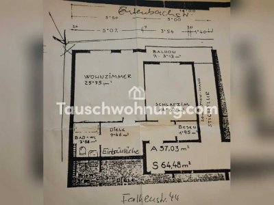 Tauschwohnung: Tausche 2 gegen 2,5 oder 3 Zimmer Wohnung