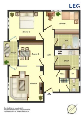 4-Zimmer-Wohnung in Unna Königsborn