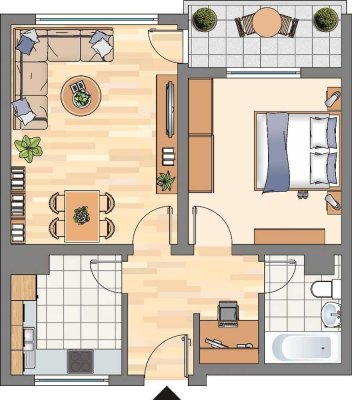 2-Zimmer-Wohnung in Dortmund Wickede-mit Renovierungsgutschein im Wert von 500,00 EUR
