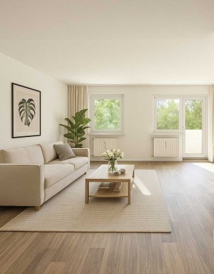 Mit EINBAUKÜCHE - Erstbezug nach Sanierung 3-Zimmer Wohnung mit Balkon