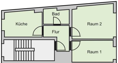 Schöne 2,5 Zimmer-Wohnung, obere Heggerstraße, ruhig und doch zentral