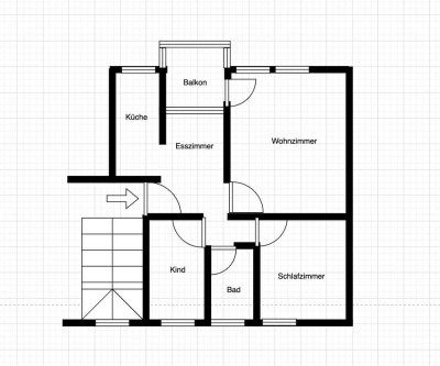 Gut geschnittene, vollständig renovierte 3-Zimmer-Erdgeschoss-Wohnung mit Balkon in Ottobrunn