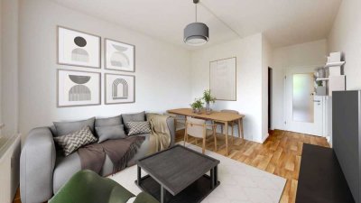 Ideale Singlewohnung! Gemütliche 2-Raum-Wohnung mit Balkon ab 16.09.2025 zu vermieten