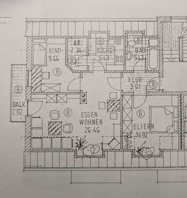 Stilvolle 3-Raum-DG-Wohnung mit Balkon in Pfaffenhofen an der Ilm