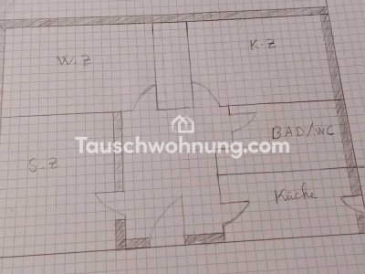 Tauschwohnung: 3 Gegen 4 Raumwohnung