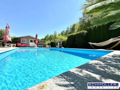 Wohlfühl-Bungalow mit Pool in idyllischer Lage - Nähe Wels