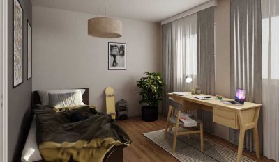 Bezahlbarer Neubau als Effizienzhaus 55 inklusive Luft-Wärmepumpe