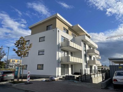 Neubau Zweitbezug: Helle 3-ZKB Penthouse mit Terrasse und EBK in Ladenburg Nordstadt