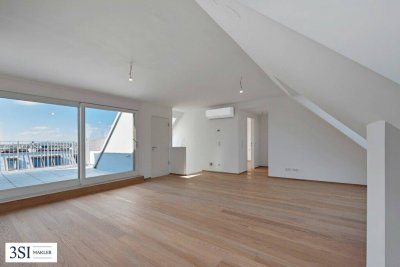The Temptation: Erstklassige Dachgeschoßwohnung mit tollen Freiflächen Nahe Kutschkermarkt
