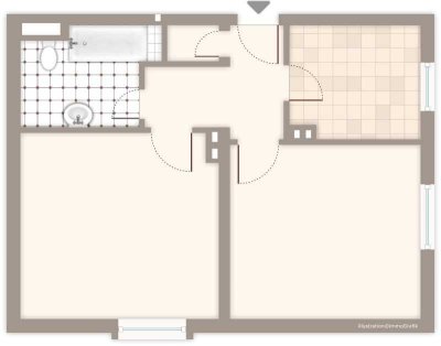 2-Zimmer-Wohnung in Mönchengladbach Kamphausener Höhe