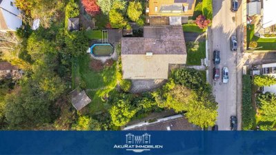 Einfamilienhaus auf großem Grundstück (1118m²) in zentraler Lage von Gröbenzell