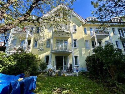 (Möblierte) 1 Zi.-Whg. in ruhiger, zentraler Lage mit Terrasse und Garten - Vermietung an 1 Person!
