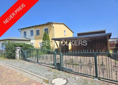 Sanierungsobjekt - Doppelhaushälfte, Bungalow und viel Nebengelass am Achterwasser