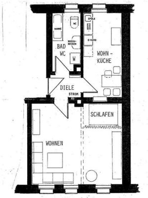Große 1 Raumwohnung nähe Stadtpark und Wöhrder See