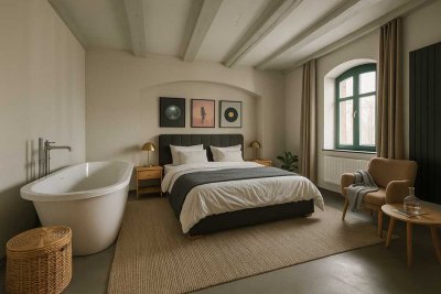 Einzigartiges Loft in Bahnhofsnähe mit EBK, Wintergarten & Klimaanlage