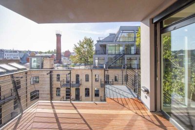 Penthouse-Maisonette mit 3 Zimmer u.3 Terrassen Aufzug u. EBK