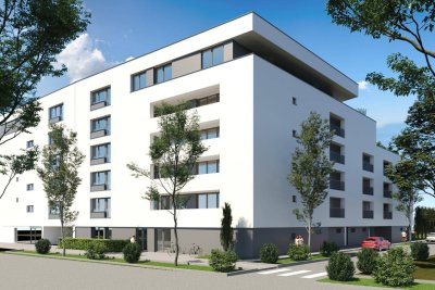 Moderne 2-Zimmer-Wohnung mit Loggia in Wels – Erstbezug