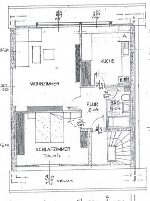 Helle 2-Zimmer-Dachgeschosswohnung
