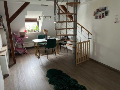 Familienfreundliche 3-Zimmer-Maisonettewohnung & Gartenmitbenutzung in ruhiger Lage - Bahnhofsnähe