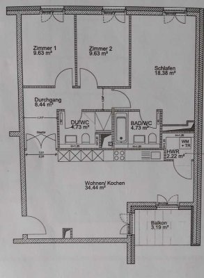 Neubau/Erstbezug: 3,5-Zimmer-Wohnung/offener Küche/Loggia